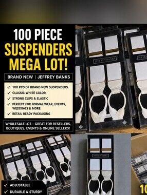 Mega Lot Of SUSPENDERS 100 pcs.